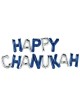 Happy Chanukah Letter Balloons - Silver and Blue | Hanukkah | Judaica