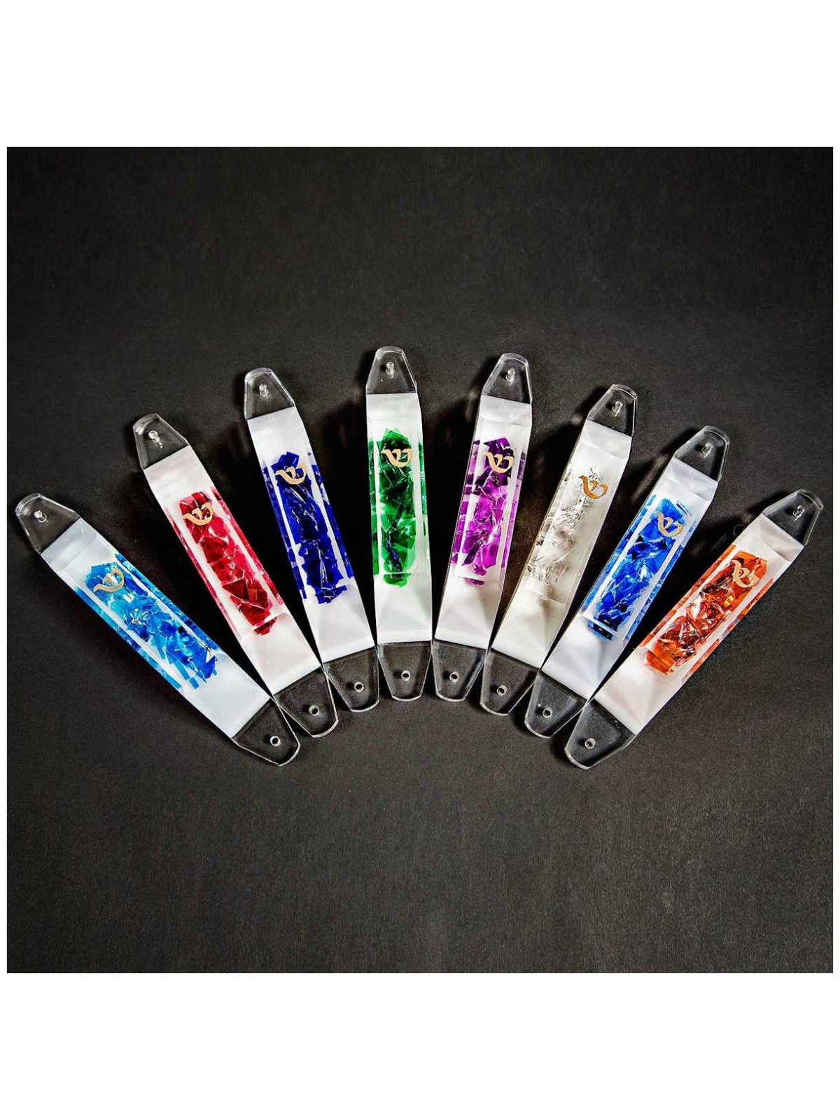 Lucite Wedding Glass Mezuzah | Wedding | Judaica