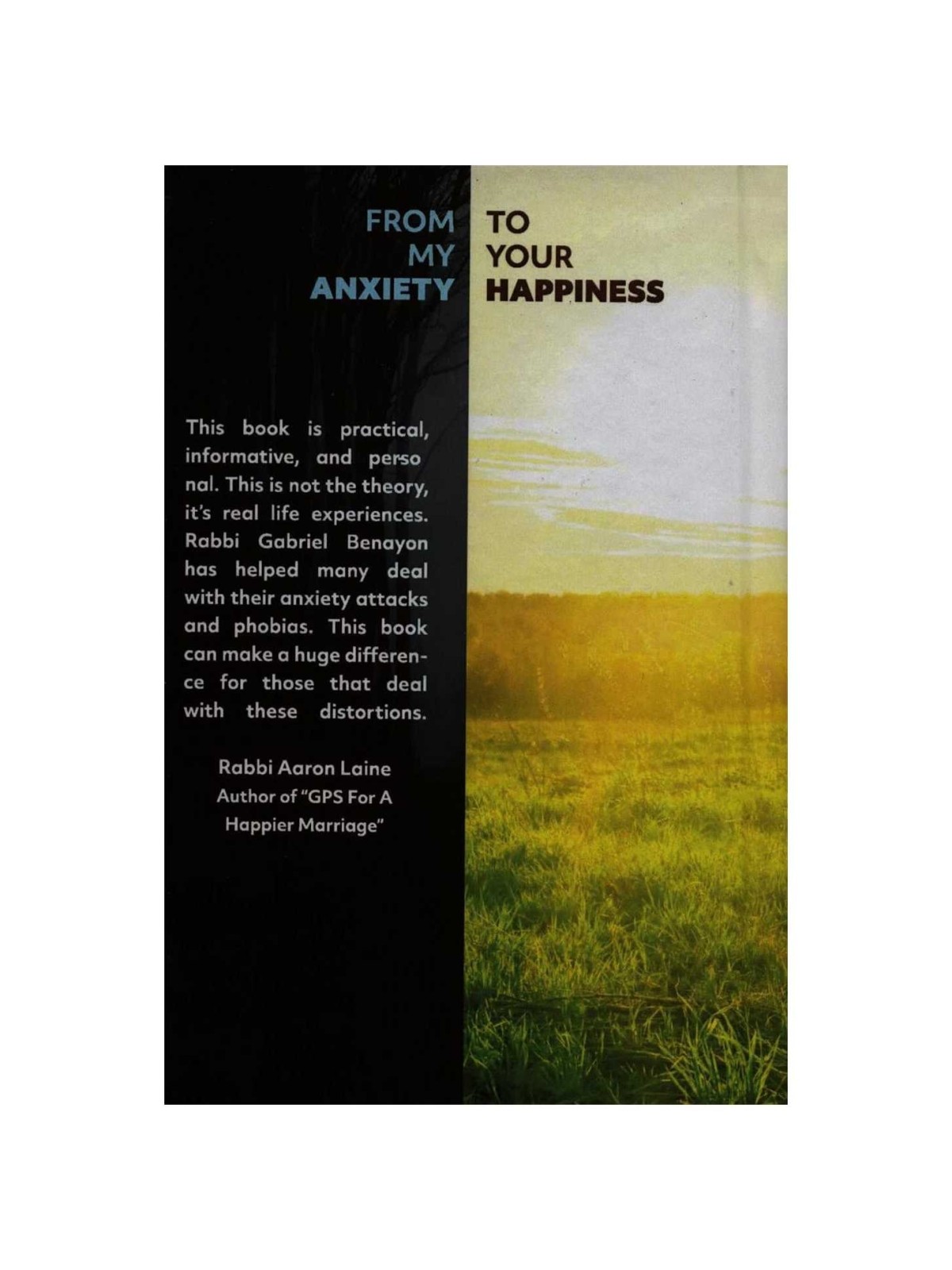 From My Anxiety to Your Happiness | Books | Judaica