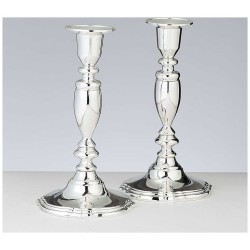 Set of 2 Silver Plated Candlesticks | Candle Holders | Judaica