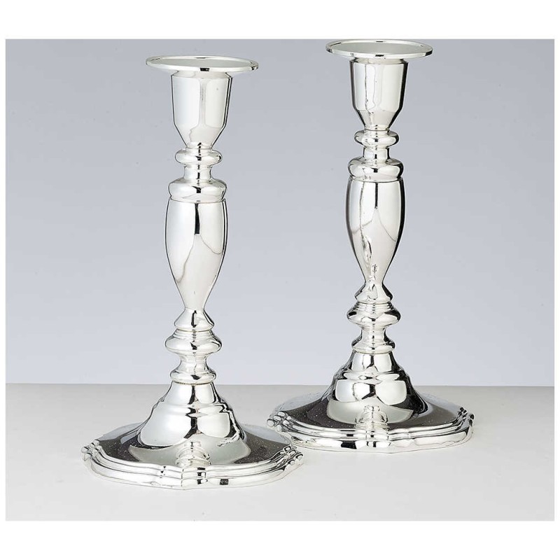 Set of 2 Silver Plated Candlesticks | Candle Holders | Judaica