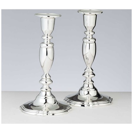 Set of 2 Silver Plated Candlesticks | Candle Holders | Judaica