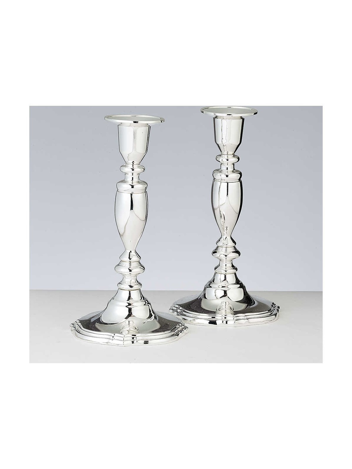 Set of 2 Silver Plated Candlesticks | Candle Holders | Judaica