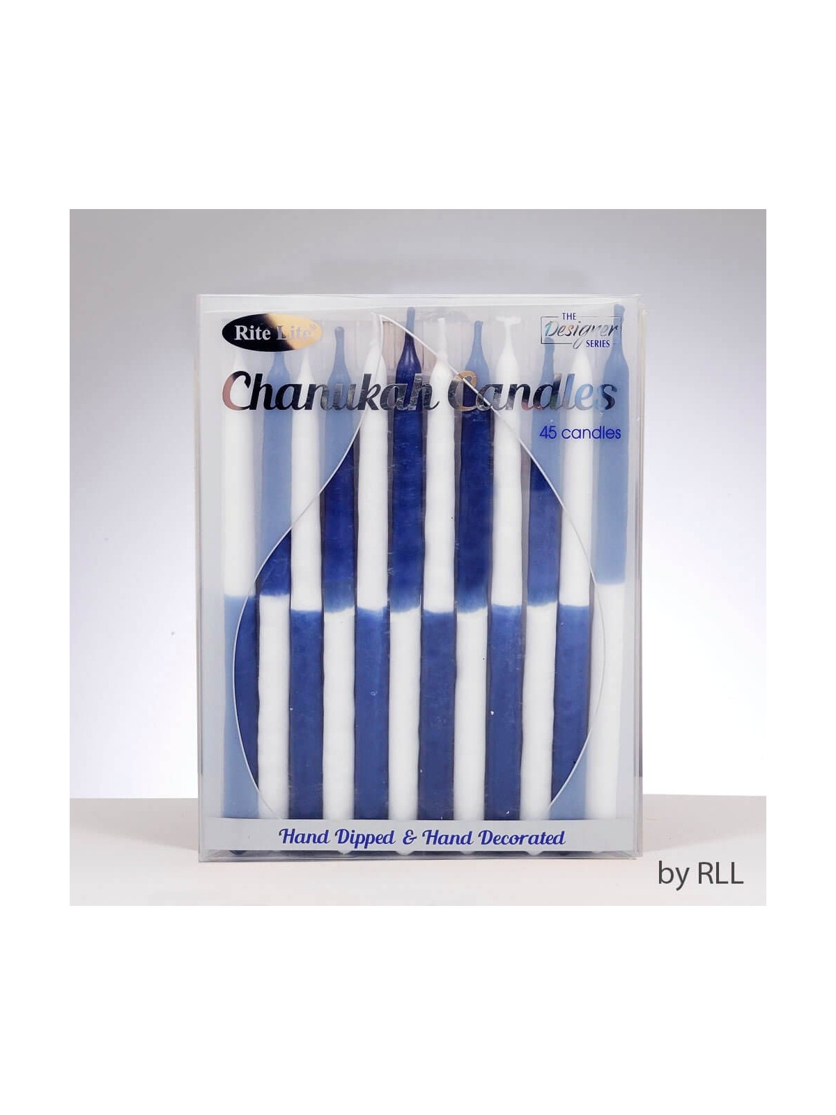 Two-Tone Blue & White Hanukkah Candles | Hanukkah | Judaica