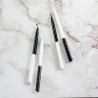 Two-Tone Black & White Hanukkah Candles | Hanukkah | Judaica