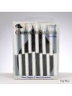 Two-Tone Black & White Hanukkah Candles | Hanukkah | Judaica