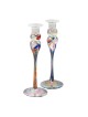 Wedding Glass Keepsake Tall Candlesticks | Wedding | Judaica