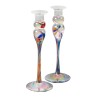 Wedding Glass Keepsake Tall Candlesticks | Wedding | Judaica
