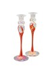 Wedding Glass Keepsake Tall Candlesticks | Wedding | Judaica