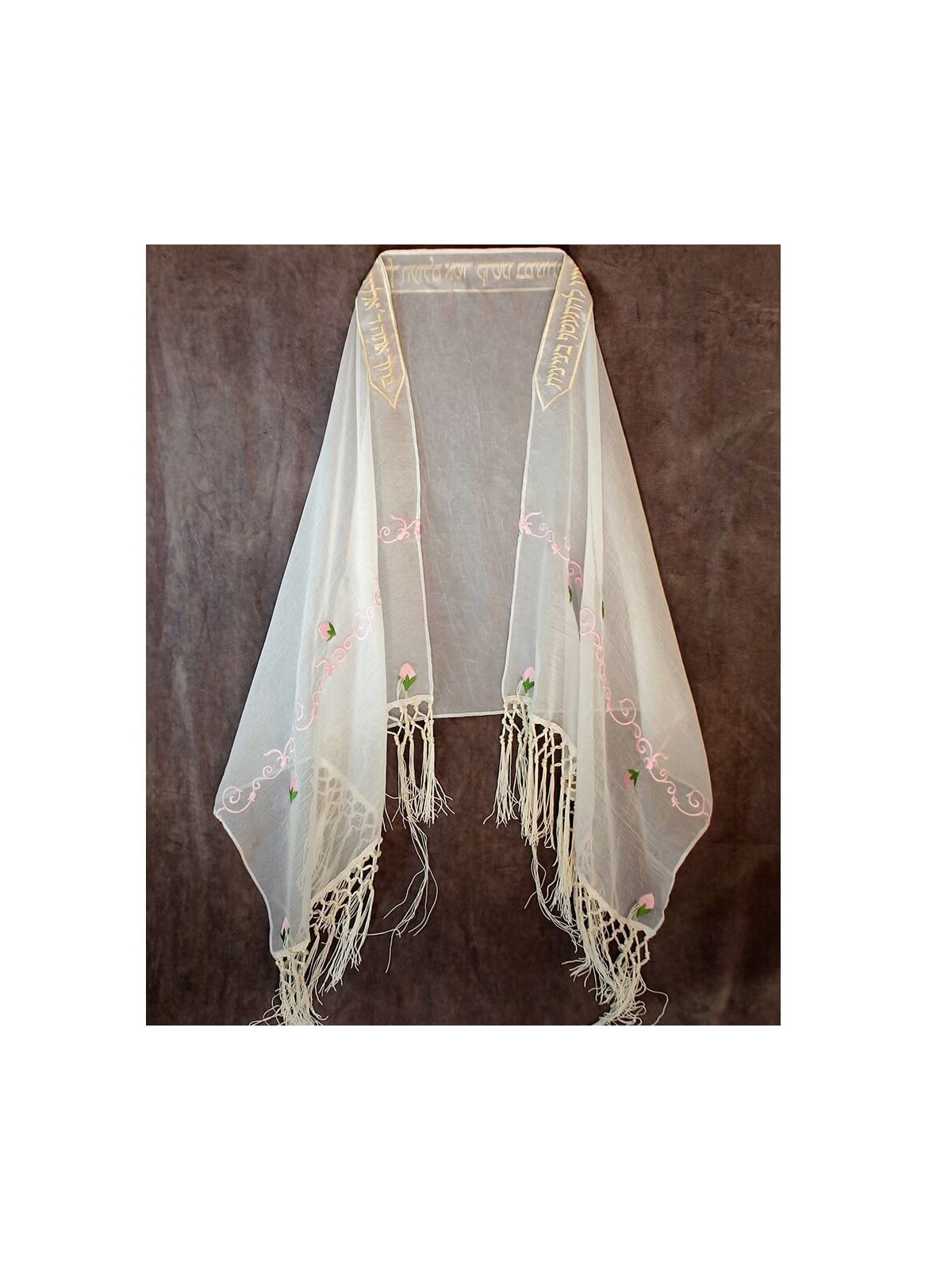 Pink Floral Bat Mitzvah Tallit | Tallit/Tallis | Judaica