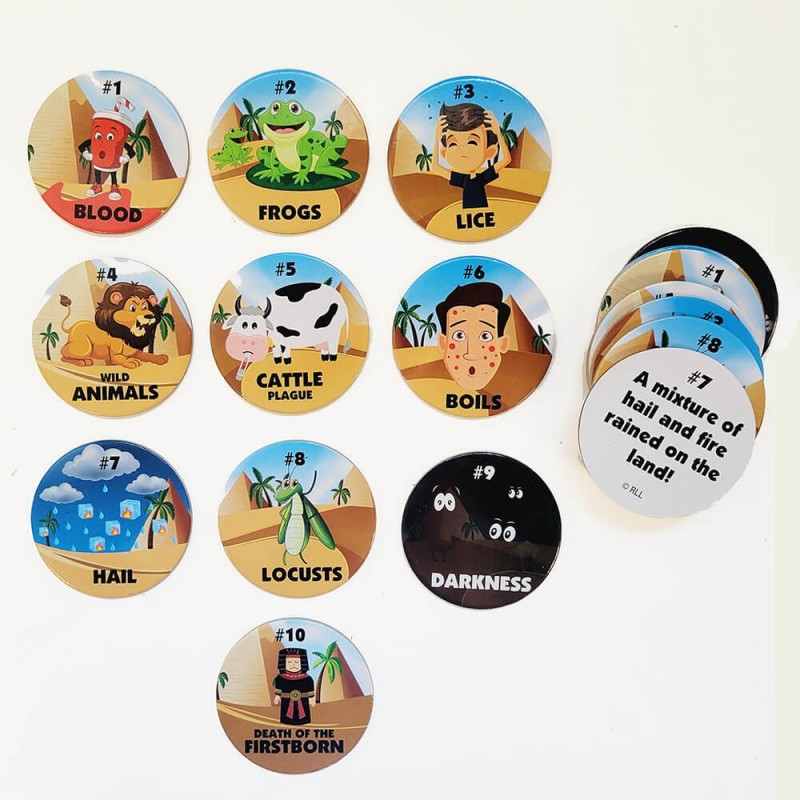 Passover Tablescatters, 2 Sets of 10 Plagues | All Judaica | Judaica