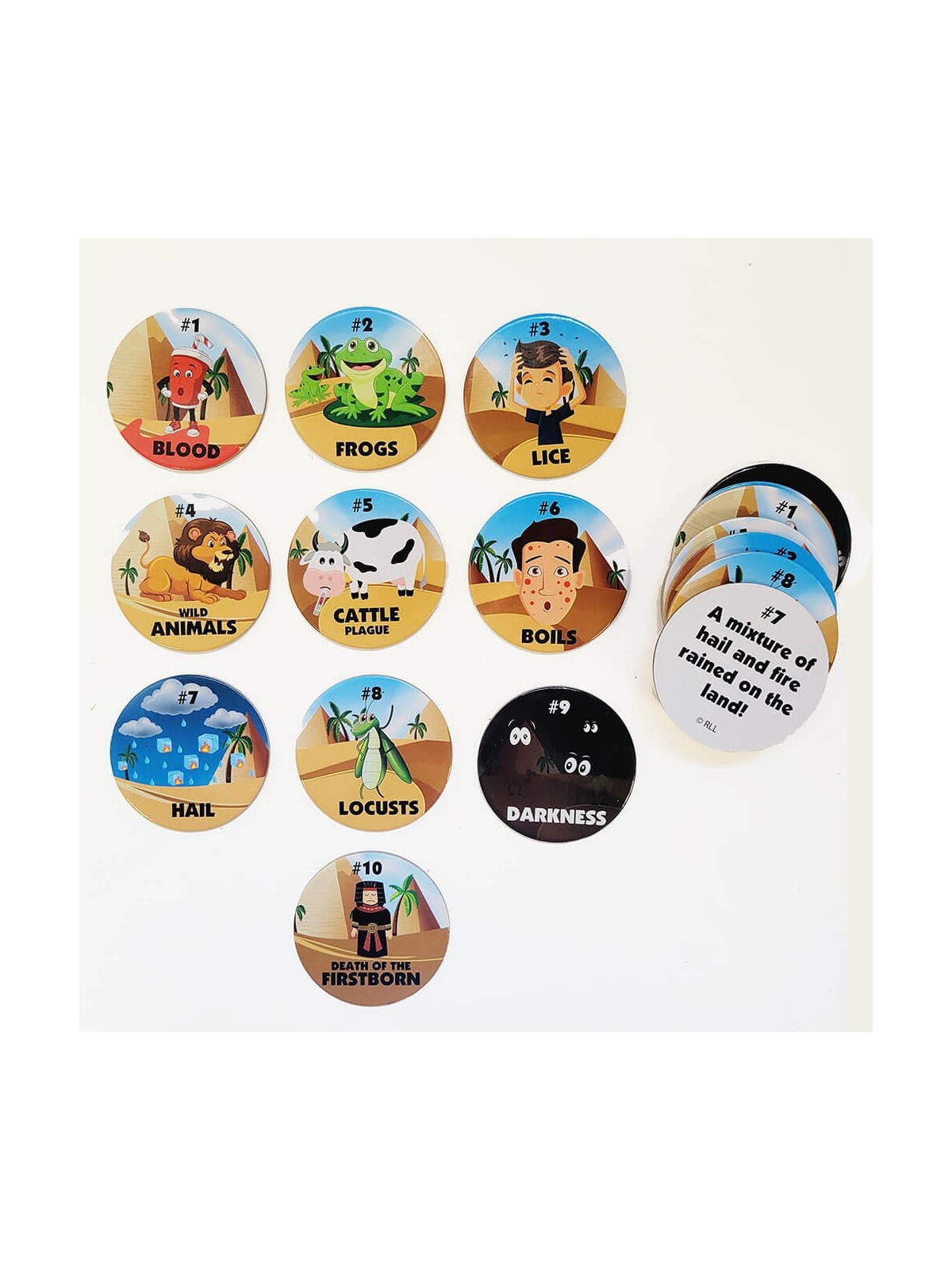 Passover Tablescatters, 2 Sets of 10 Plagues | All Judaica | Judaica