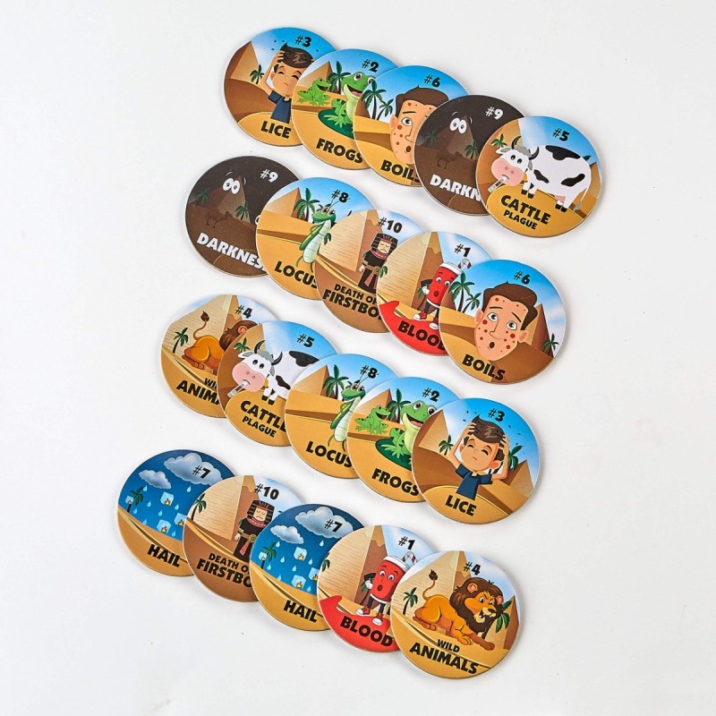 Passover Tablescatters, 2 Sets of 10 Plagues | All Judaica | Judaica