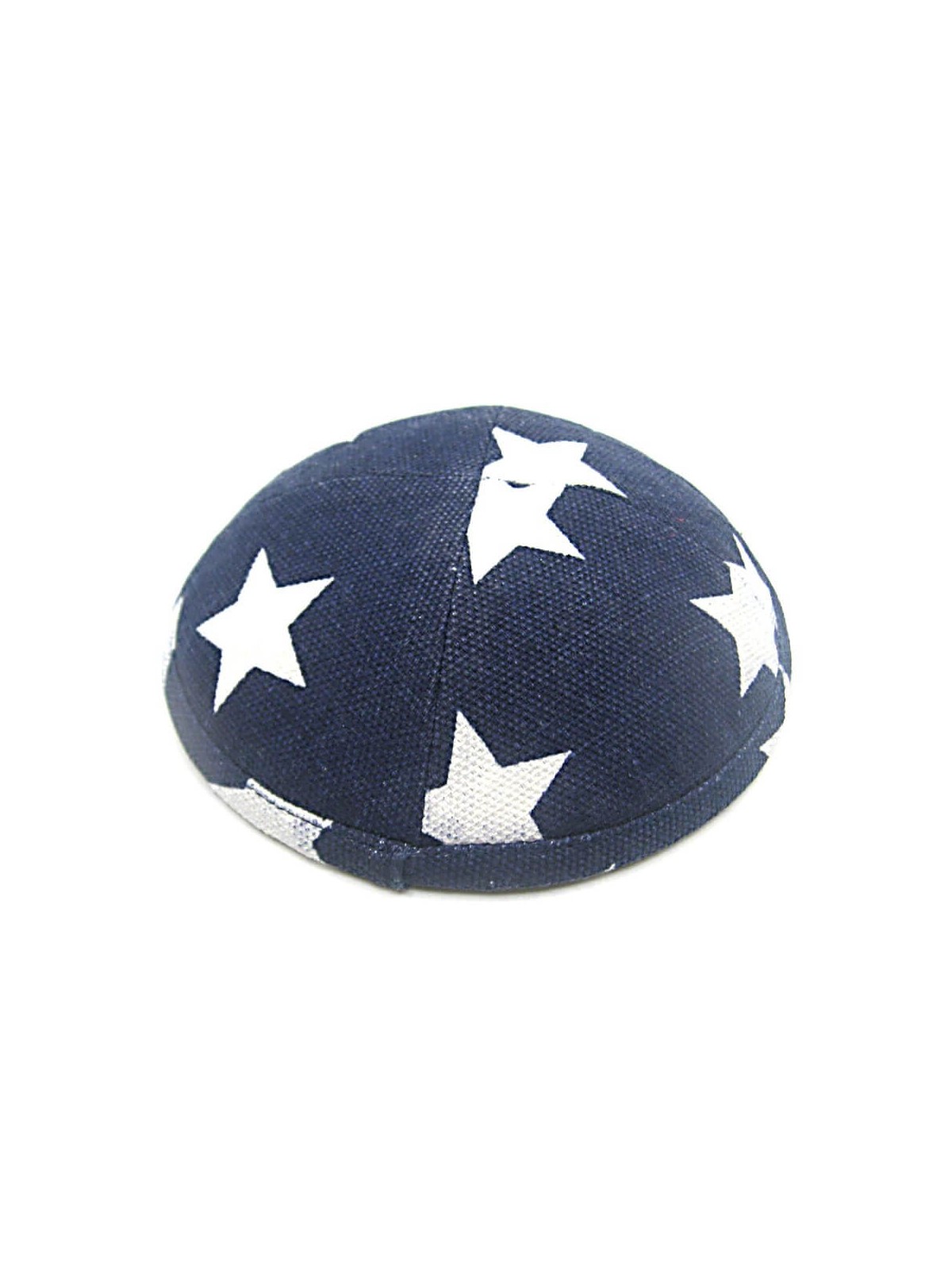 Blue White Stars Cotton Kippah | Kippahs | Judaica