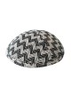 Black White Winter Design Kippah | Kippahs | Judaica