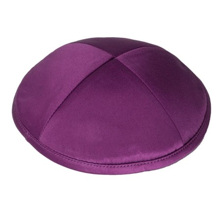 Purple Deluxe Satin Kippah | Kippahs | Judaica