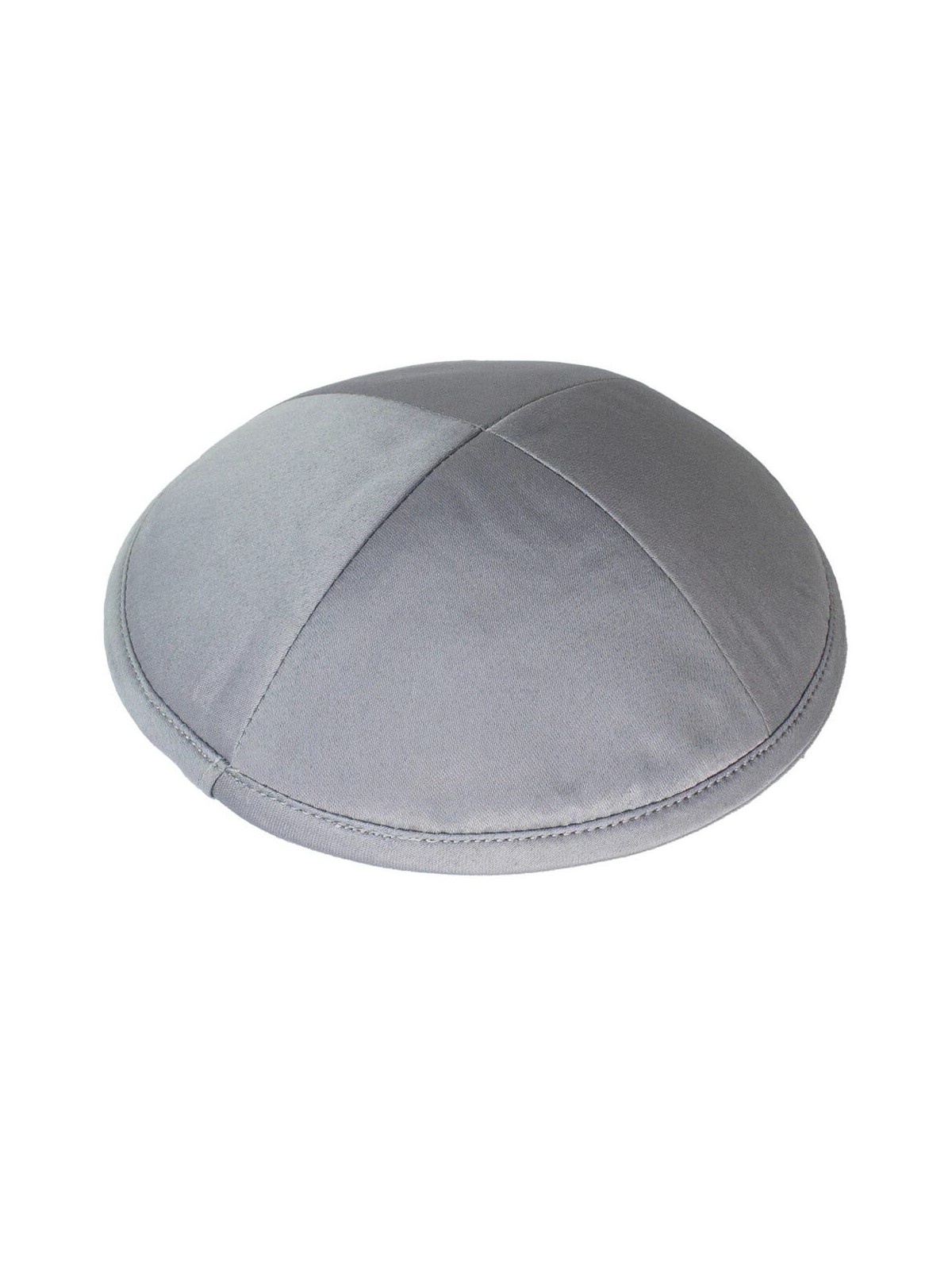 Grey Deluxe Satin Kippah | Kippahs | Judaica