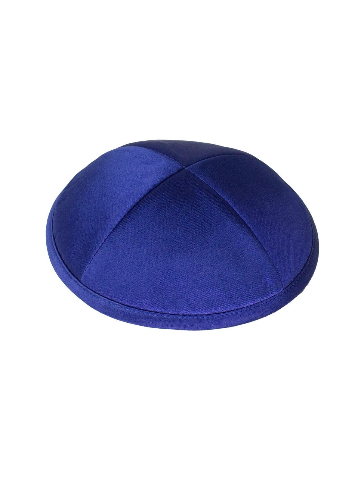 Navy Blue Deluxe Satin Kippah | Kippahs | Judaica