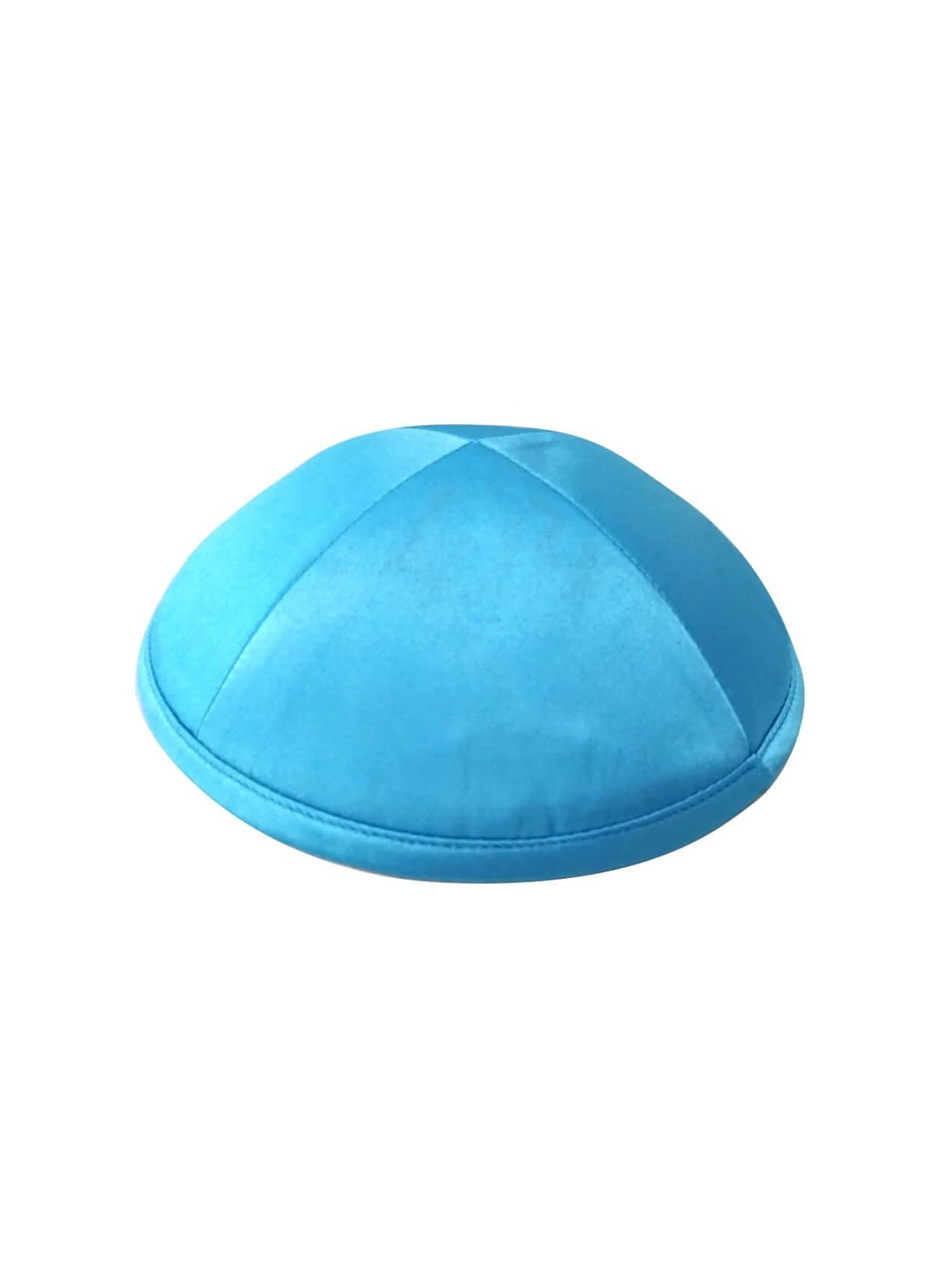 Turquoise Deluxe Satin Kippah | Kippahs | Judaica