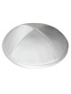 Ivory White Deluxe Satin Kippah | Kippahs | Judaica