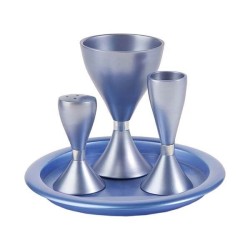 Blue Anodized Havdalah Set | Havdalah Sets & Spice Boxes | Judaica