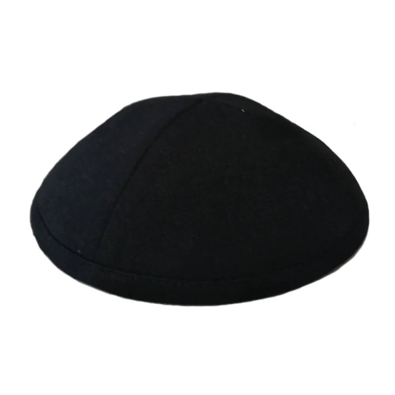 Black Deluxe Linen Kippah | Kippahs | Judaica