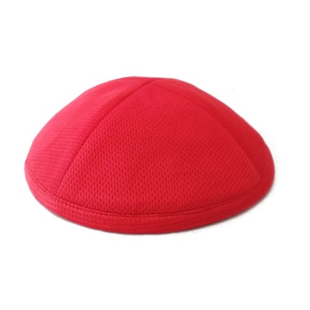 Red Mesh Kippah | Kippahs | Judaica