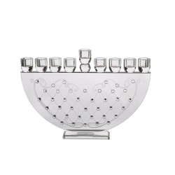 Exquisite Crystal Menorah | Hanukkah | Judaica