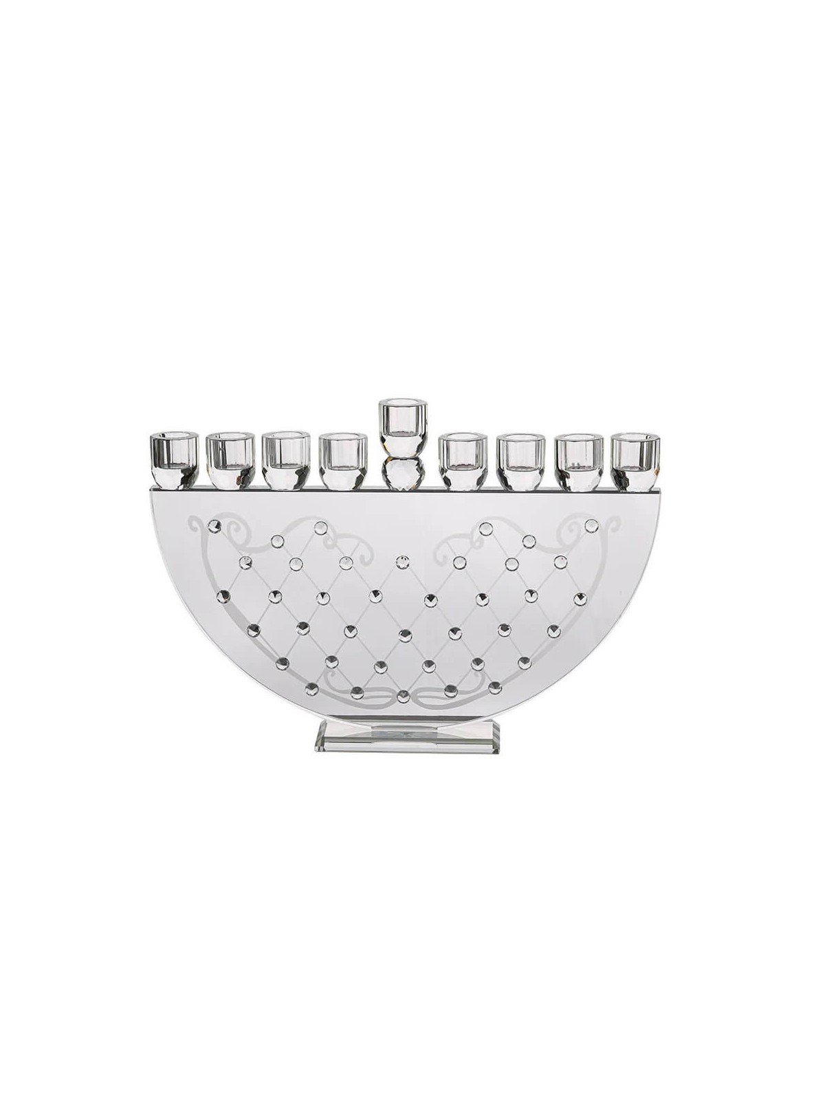 Exquisite Crystal Menorah | Hanukkah | Judaica
