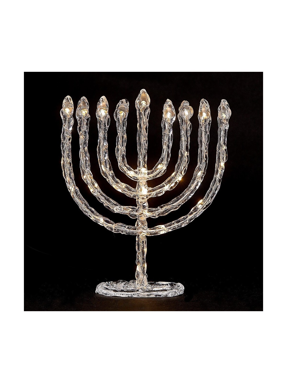 LED Twinkling Menorah Decoration | Hanukkah | Judaica
