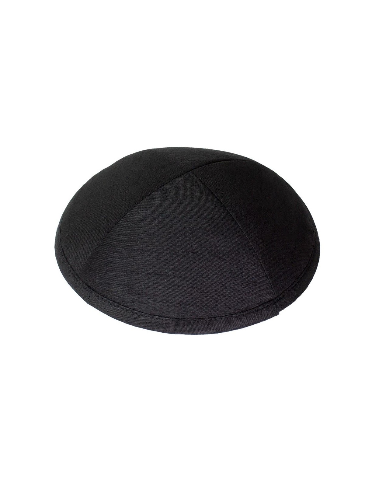 Black Raw Silk Kippah | Kippahs | Judaica
