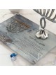 Raised Painted Hadlekot Neirot Shel Chanuka Tray | Hanukkah | Judaica