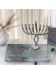 Raised Painted Hadlekot Neirot Shel Chanuka Tray | Hanukkah | Judaica