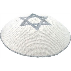Star of David Knitted Kippah | Kippahs | Judaica