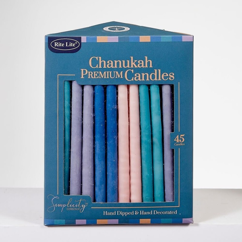Deluxe Chanukah Candles - Simplicity Colors | Hanukkah | Judaica