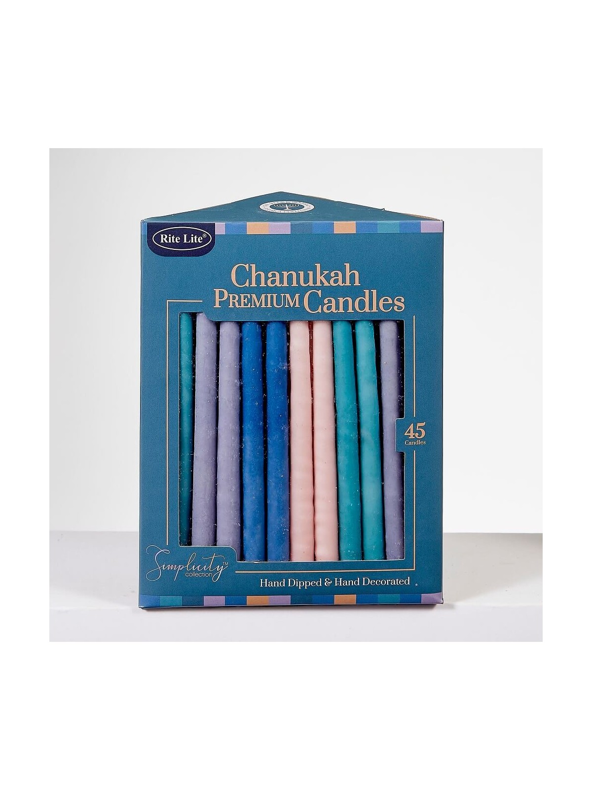 Deluxe Chanukah Candles - Simplicity Colors | Hanukkah | Judaica