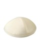 Ivory Raw Silk Kippah | Kippahs | Judaica