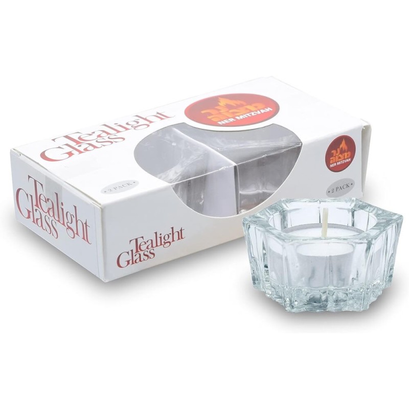Tealight Holder with 2 Tealights | Candle Holders | Judaica