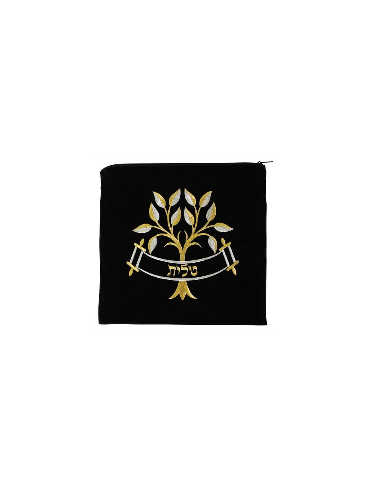 Tree of Life Tallit and Tefillin Bag - Black | Tallit/Tallis | Judaica