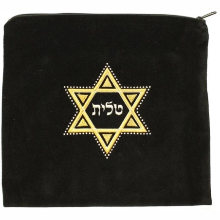 Embroidered Star of David Tallit and Tefillin Bag  | Tallit/Tallis | J