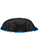 Kippot en tricot noir - Bordure turquoise | Kippas | Judaïca