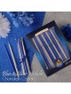Blue & Silver Metallic Chanukah Candles | Hanukkah | Judaica