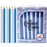 Blue & White Twisted Chanukah Candles | Hanukkah | Judaica