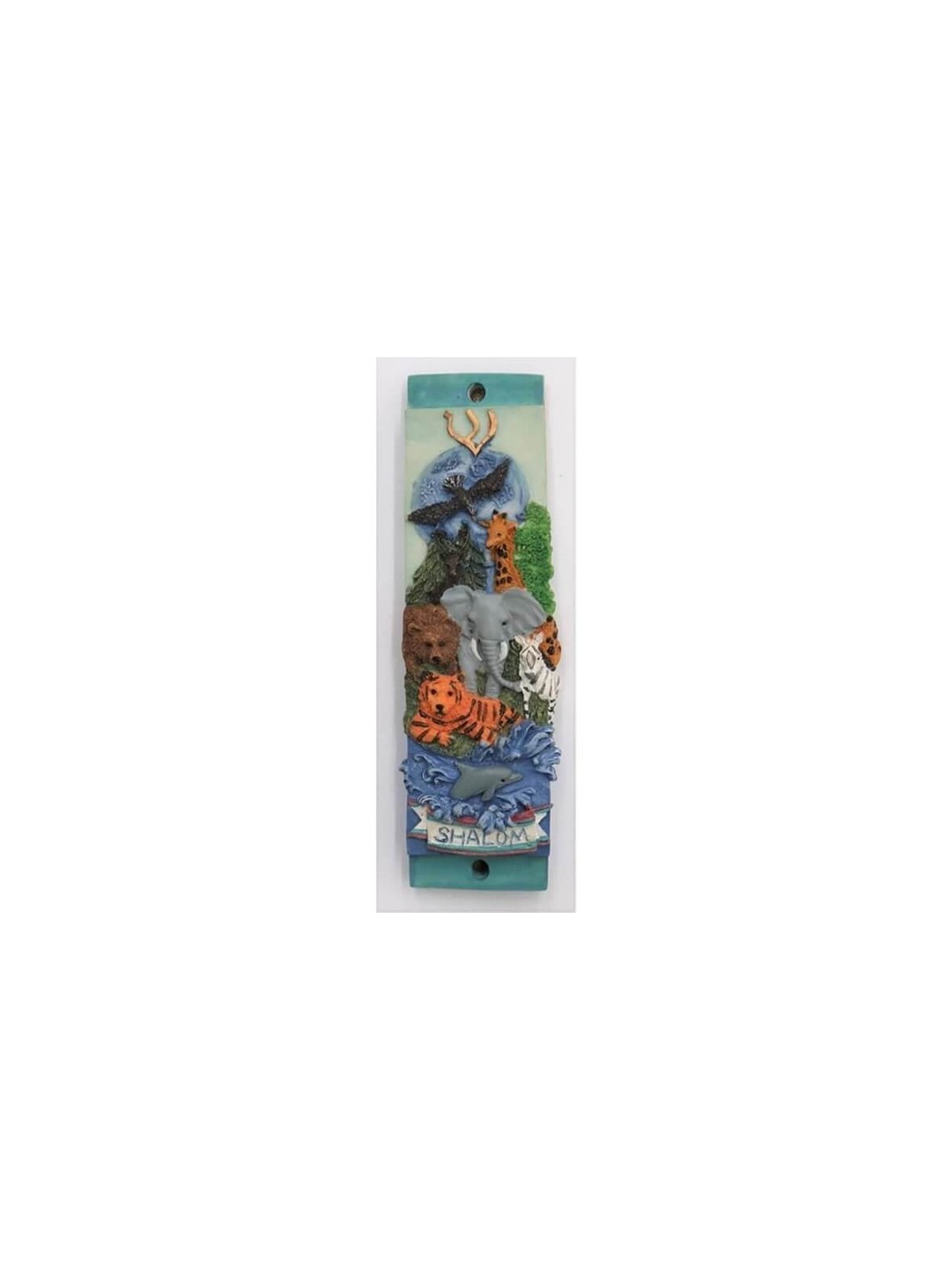 Wild Animals Mezuzah Case | Mezuzahs | Judaica