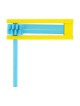 Colorful Wooden Gragger - Assorted Colors | Purim | Judaica