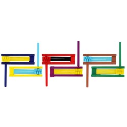 Colorful Wooden Gragger - Assorted Colors | Purim | Judaica