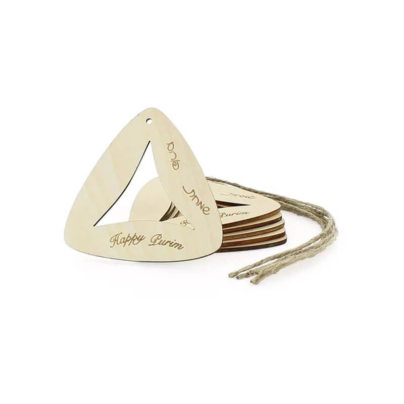 Wood Hamentashen Gift Tags | Gifts | Judaica