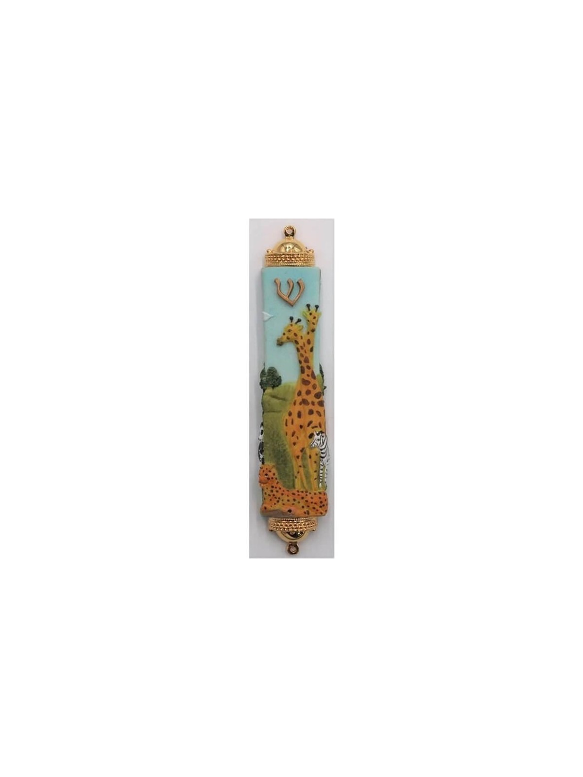 Giraffe Mezuzah Case | Mezuzahs | Judaica