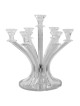 Candelabra 7 Light Silver Stones 14" | Candle Holders | Judaica