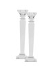 Crystal Candlesticks 12" | Candle Holders | Judaica